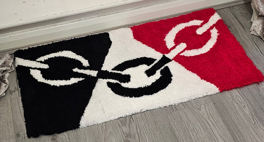 Black Country Rug (Shaggy Look)